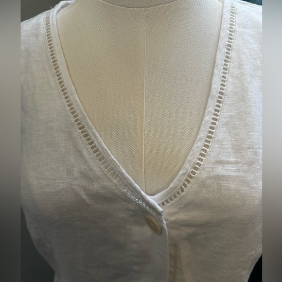 Madewell - Cassie Button-Front Midi Dress in Linen - Picture 6 of 12